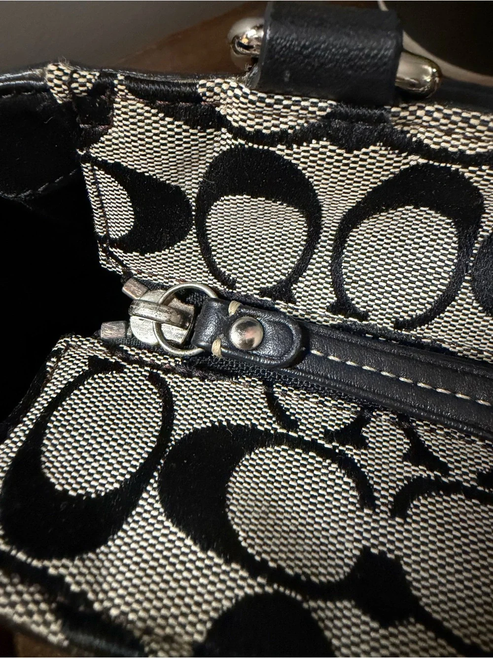 Coach Hampton Signature Monogram Shoulder Bag & Wallet